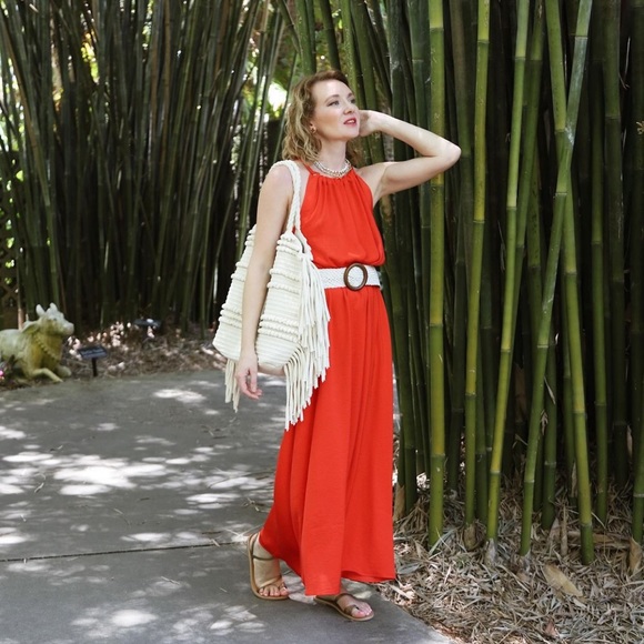 Nicole Miller maxi red dress, size S - Picture 3 of 10